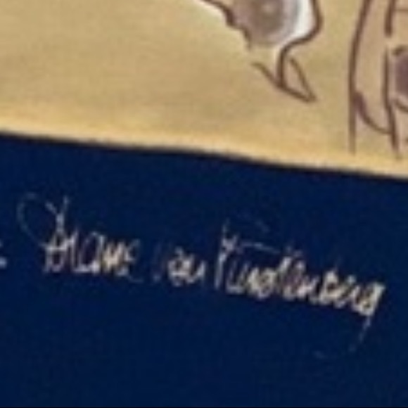 Diane Von Furstenberg silk scarf ZODIAC signs horoscope - Picture 2 of 16